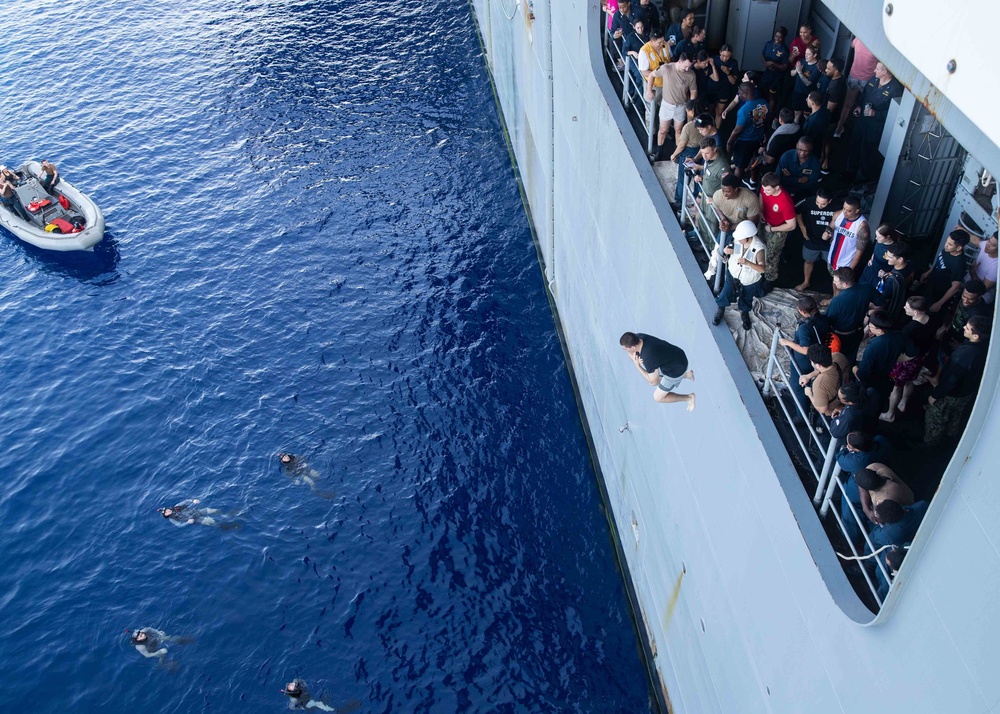 USS Tripoli Swim Call