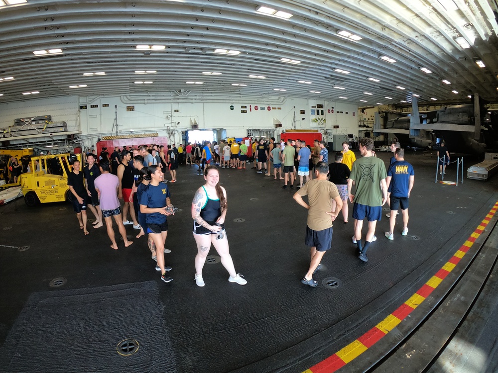 USS Tripoli Swim Call