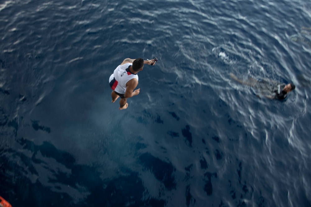 USS Tripoli Swim Call