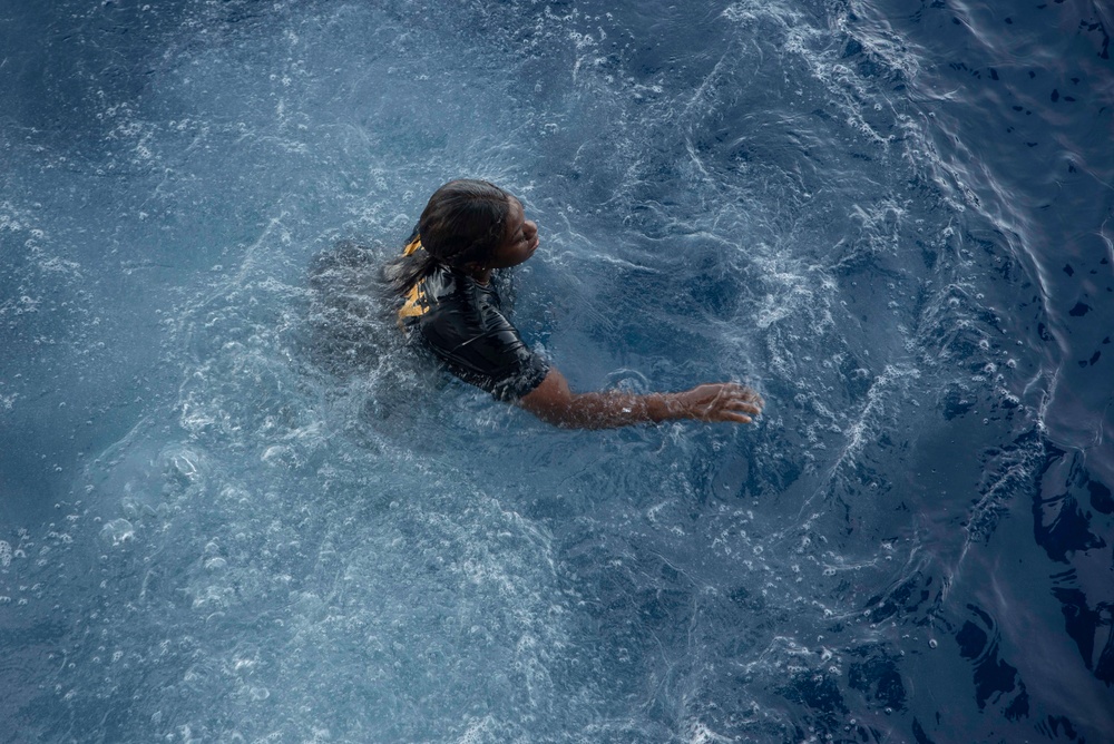 USS Tripoli Swim Call