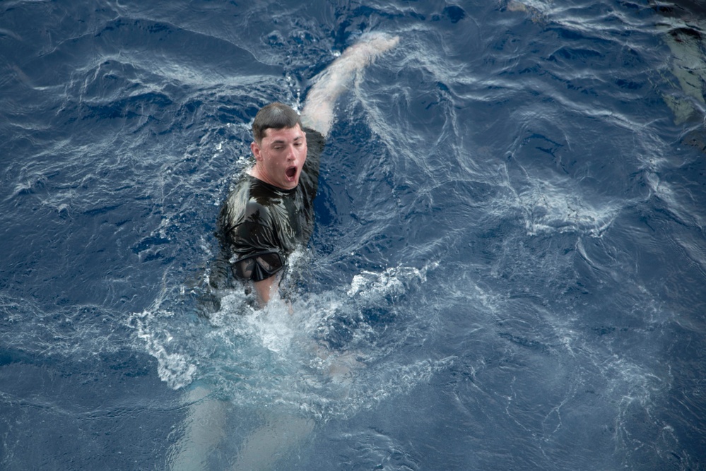 USS Tripoli Swim Call