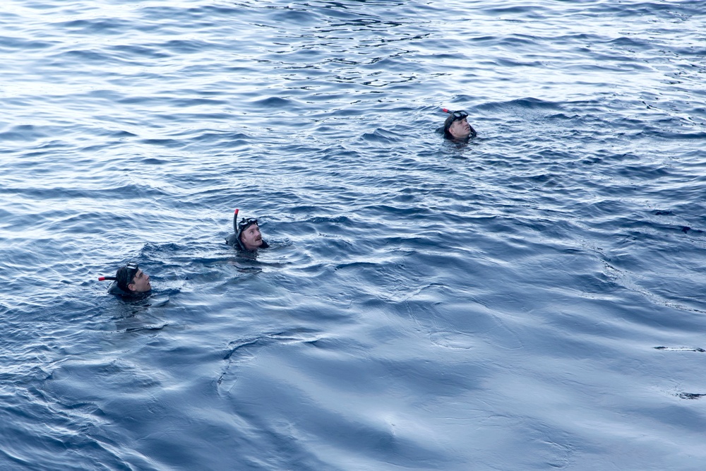 USS Tripoli Swim Call