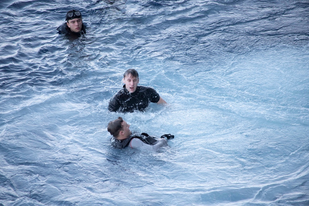 USS Tripoli Swim Call