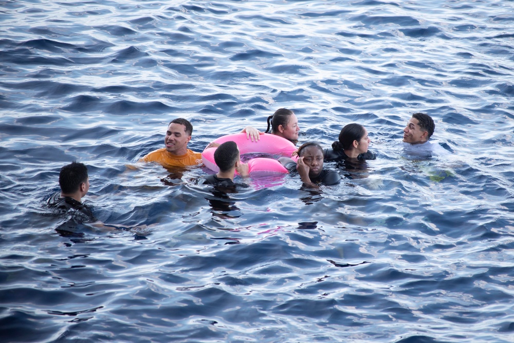 USS Tripoli Swim Call