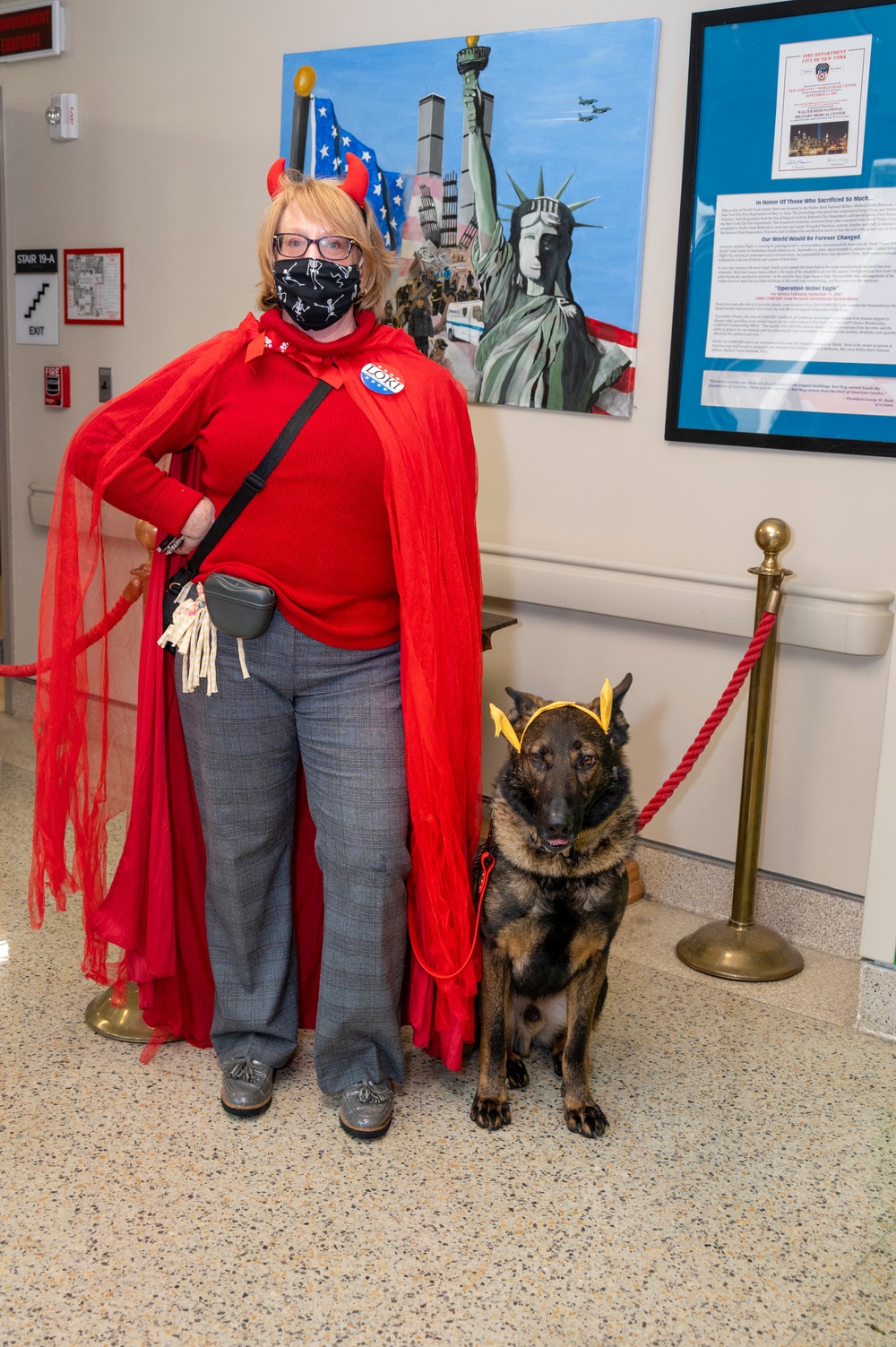 WRNMMC Facility Dogs Celebrate Halloween