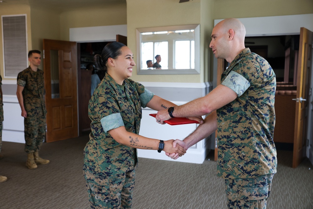 Sgt. Isabelle M. Anaya's promotion ceremony