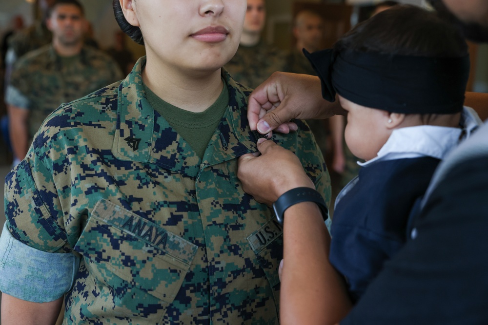 Sgt. Isabelle M. Anaya's promotion ceremony