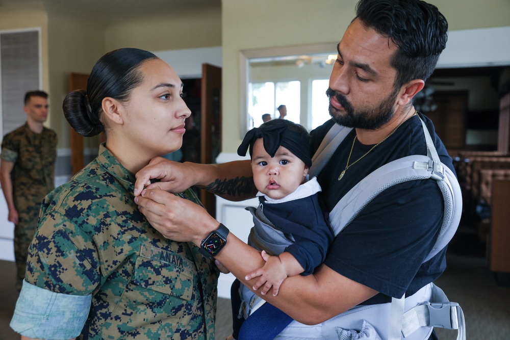 Sgt. Isabelle M. Anaya's promotion ceremony