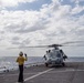 HSC-21 Helicopter Lands on USS New Orleans during Operations with USS Ronald Reagan in the Philippine Sea