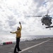 HSC-21 Helicopter Lands on USS New Orleans during Operations with USS Ronald Reagan in the Philippine Sea