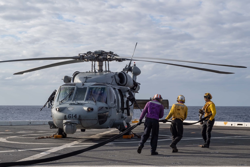 DVIDS - Images - HSC-21 Helicopter Lands on USS New Orleans during ...