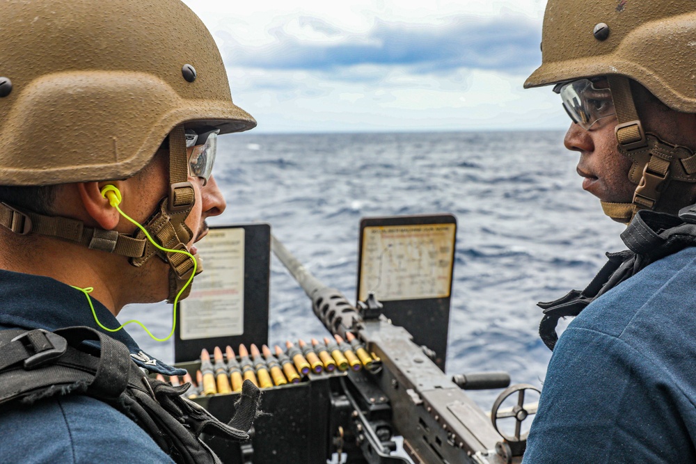 USS Chancellorsville Conducts Weapons Shoot