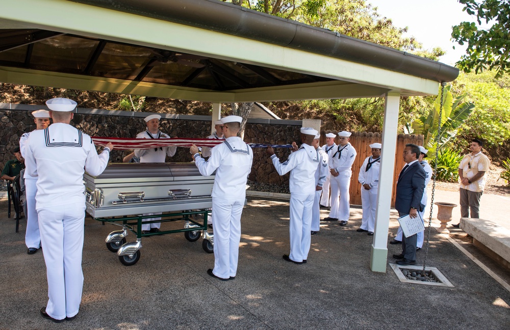 U.S. Navy Fireman 3rd Class Clarence A. Blaylock Interment Ceremony