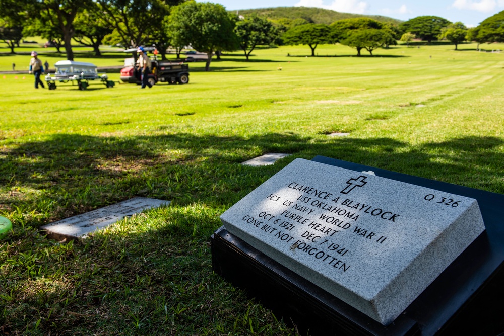 U.S. Navy Fireman 3rd Class Clarence A. Blaylock Interment Ceremony