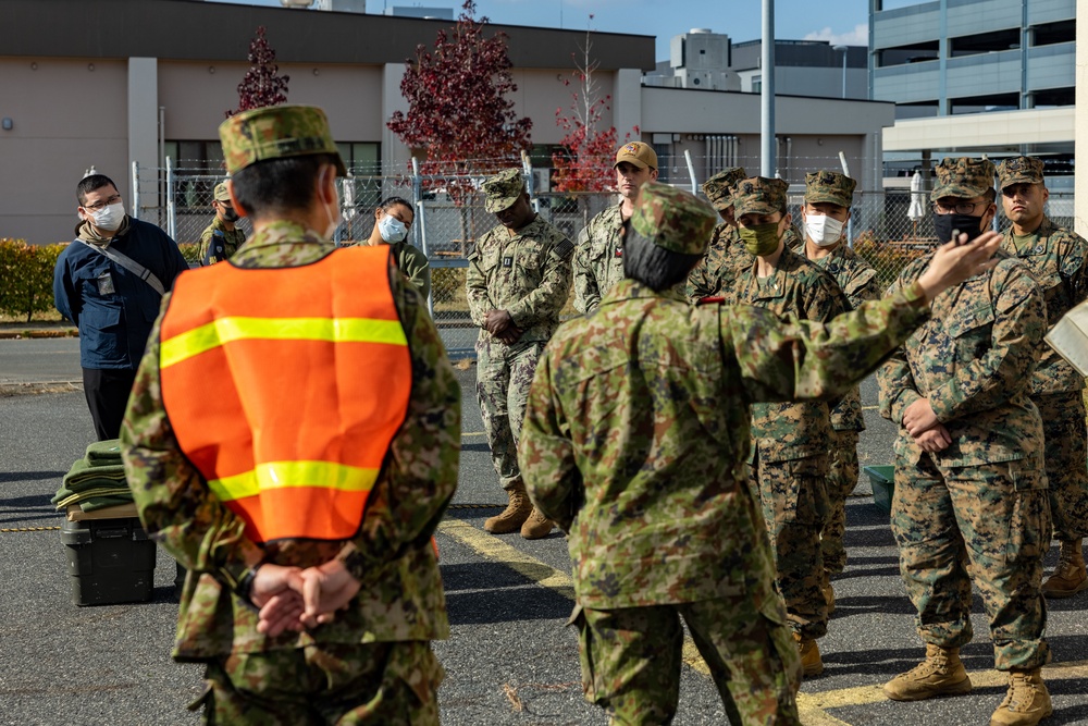 Exercise Active Shield 2022: Japan Ground Self Defense Force respond to simulated hazardous material fire