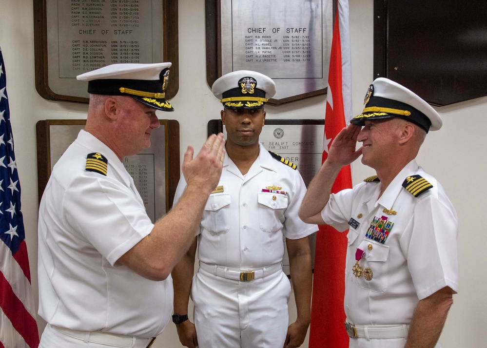 Military Sealift Command Far East Conducts Change of Command