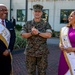 The King and Queen of Zulu visit Marines at Marine Corps Support Facility New Orleans