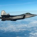 KC-135 refuels F-22s during Air Shielding