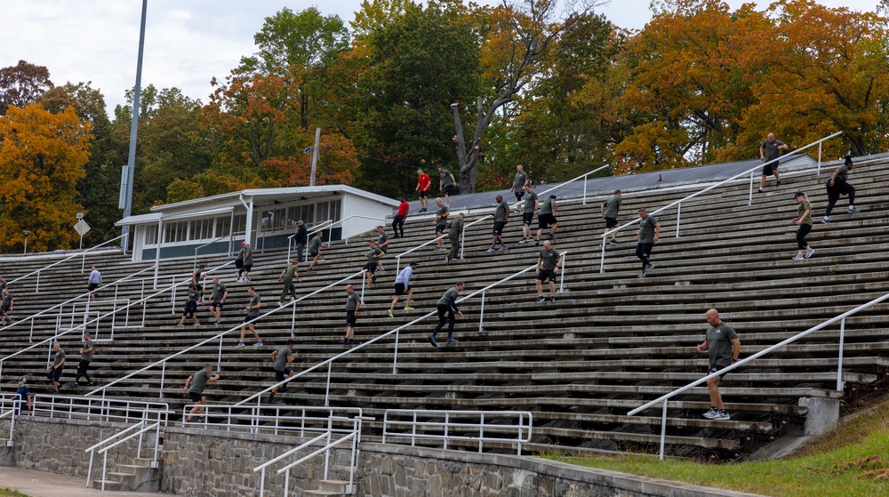 FBI and Wounded Warrior Regiment physical training and morale building