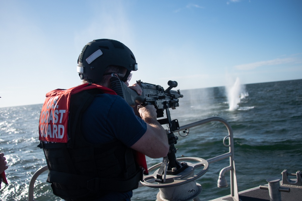 Coast Guard conducts offshore gun exercise