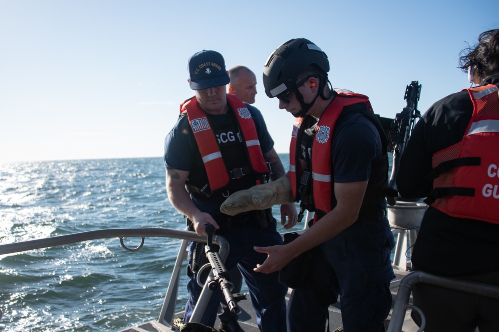 Coast Guard conducts offshore gun exercise