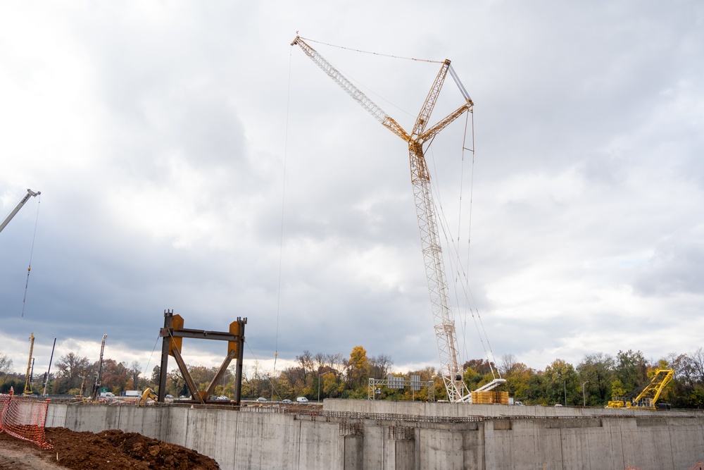 Construction work continues on the site of the Louisville VA Medical Center