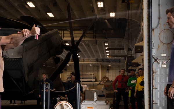 USS Tripoli OC Spray