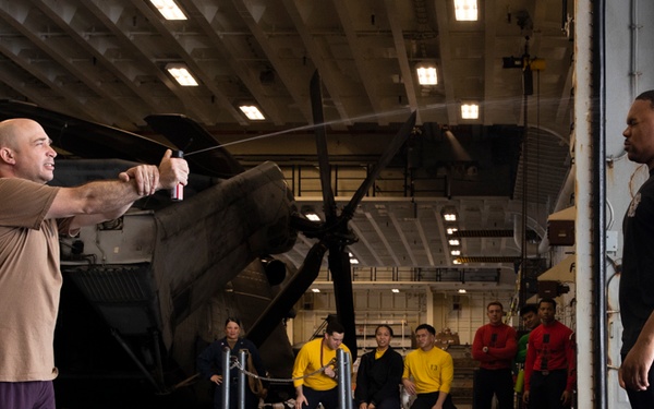 USS Tripoli OC Spray