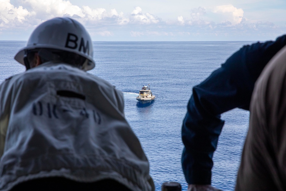 USS Tripoli Swim Call