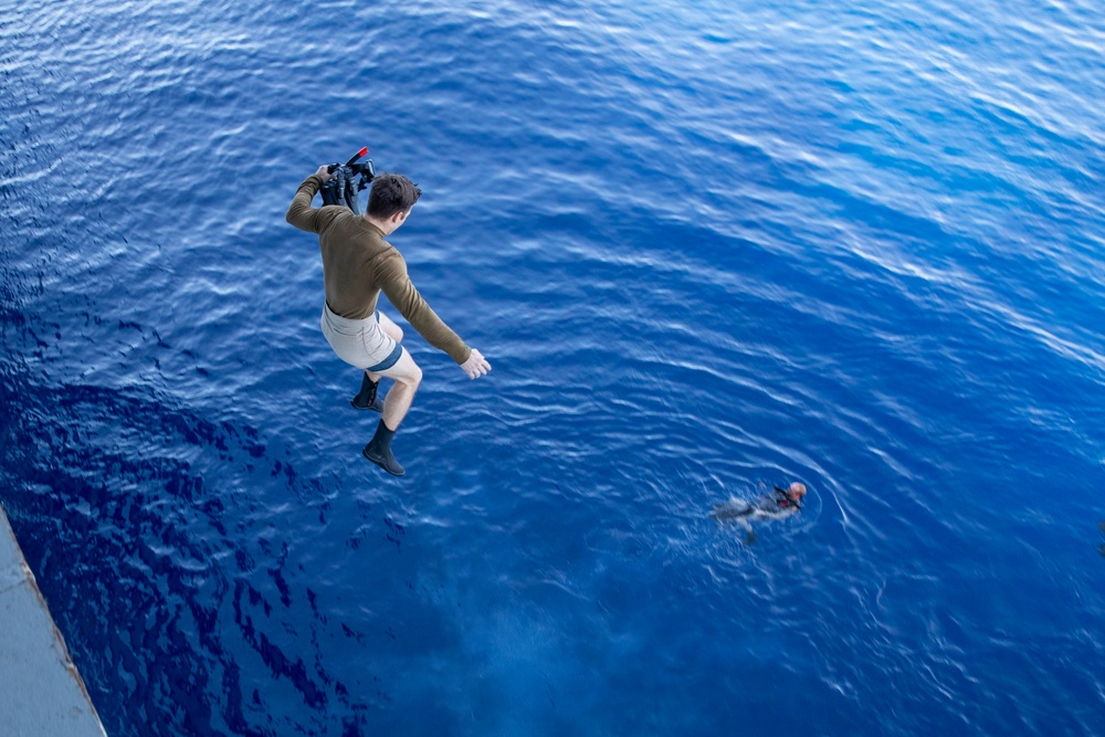 USS Tripoli Swim Call