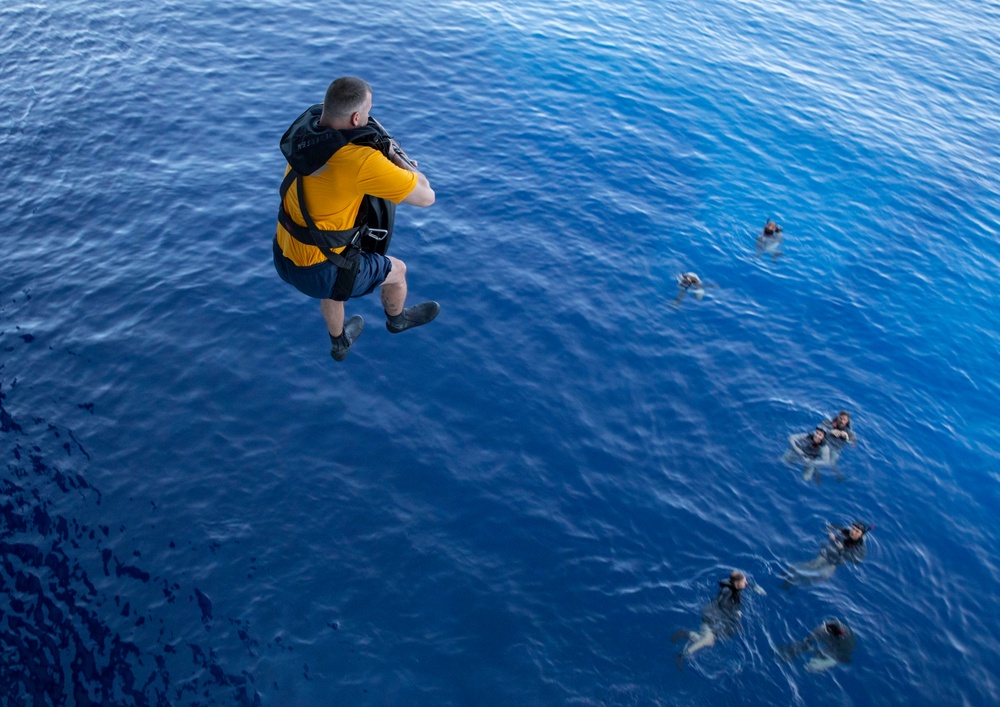 USS Tripoli Swim Call