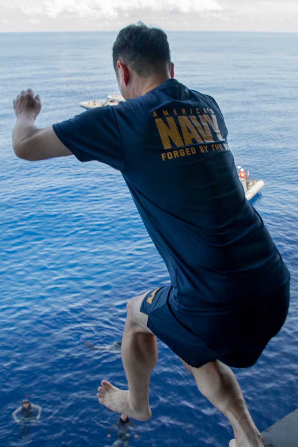 USS Tripoli Swim Call