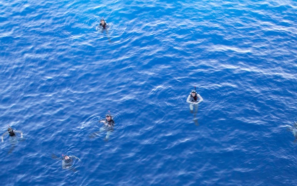 USS Tripoli Swim Call