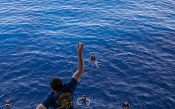 USS Tripoli Swim Call