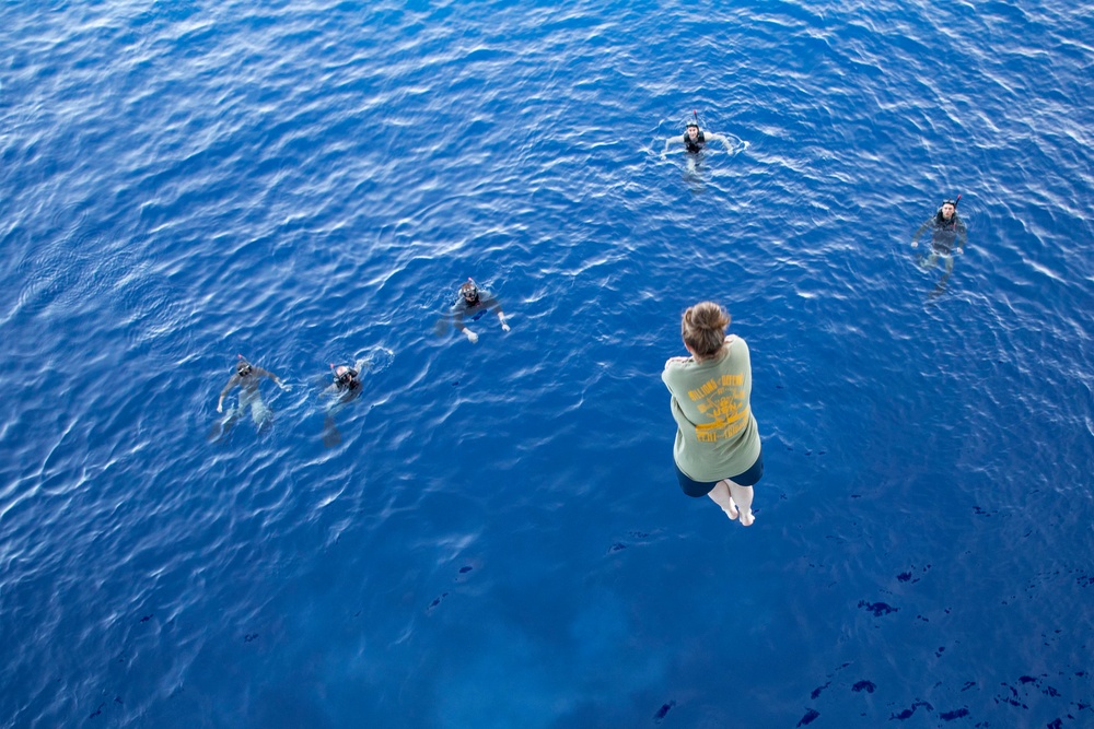 USS Tripoli Swim Call