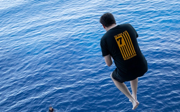 USS Tripoli Swim Call
