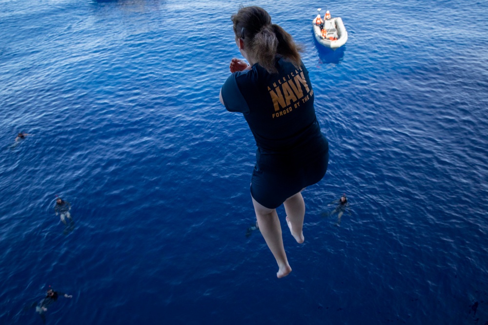 USS Tripoli Swim Call