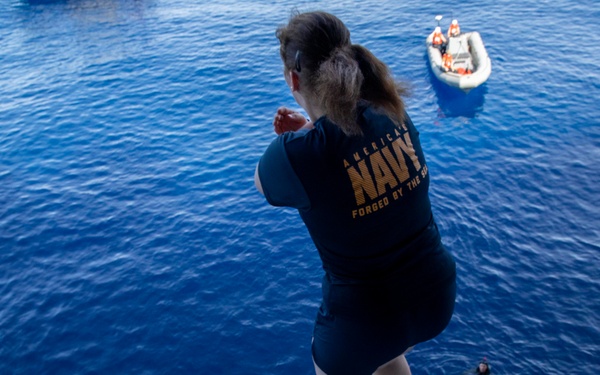 USS Tripoli Swim Call