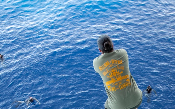 USS Tripoli Swim Call