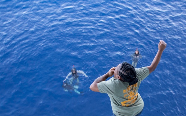 USS Tripoli Swim Call