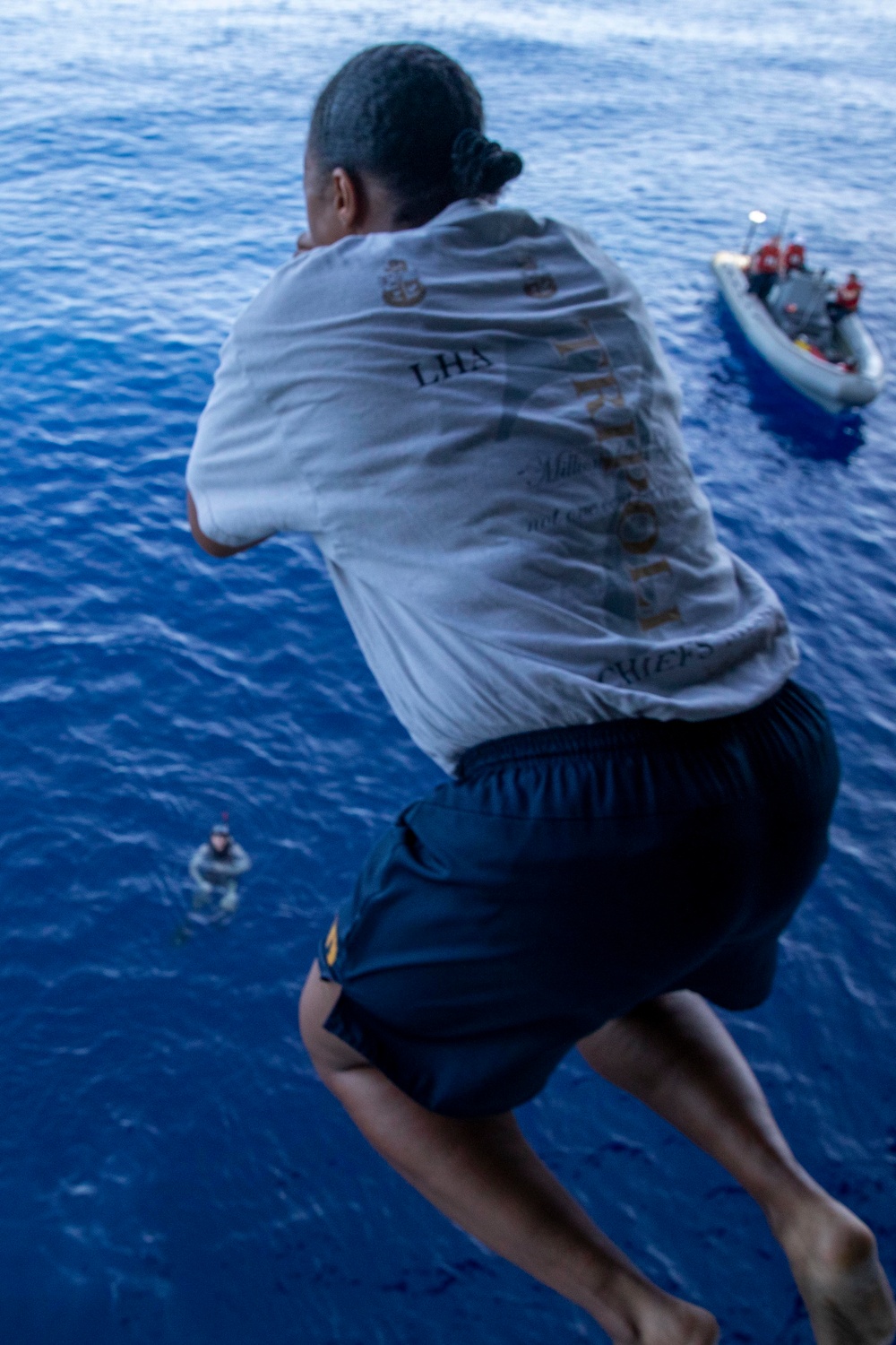 USS Tripoli Swim Call