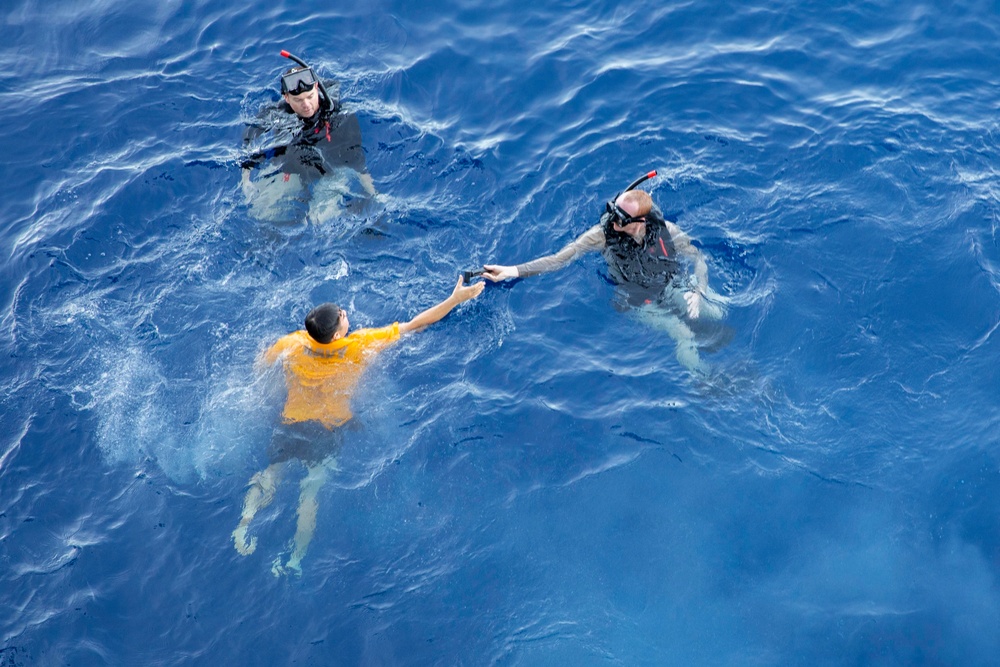 USS Tripoli Swim Call