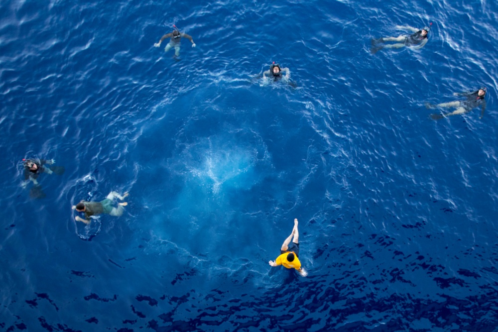 USS Tripoli Swim Call