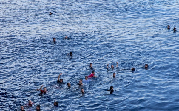 USS Tripoli Swim Call