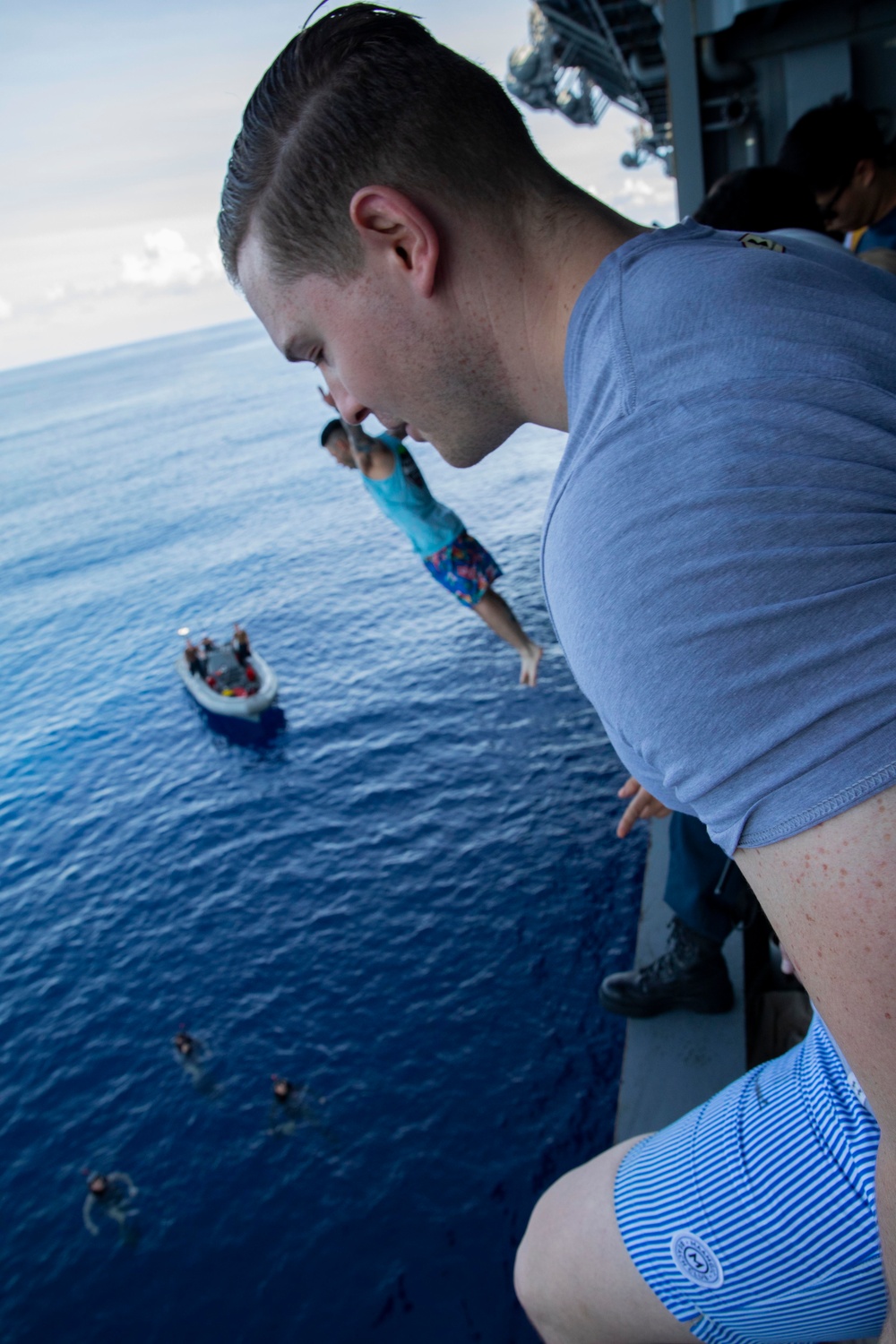 USS Tripoli Swim Call