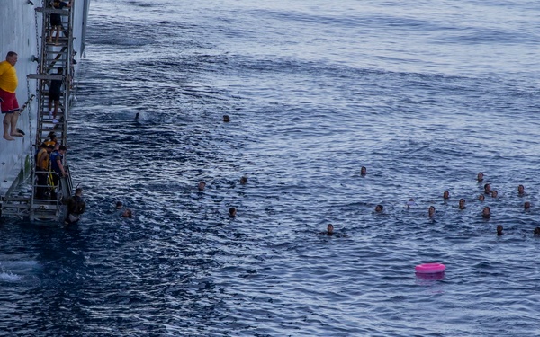 USS Tripoli Swim Call