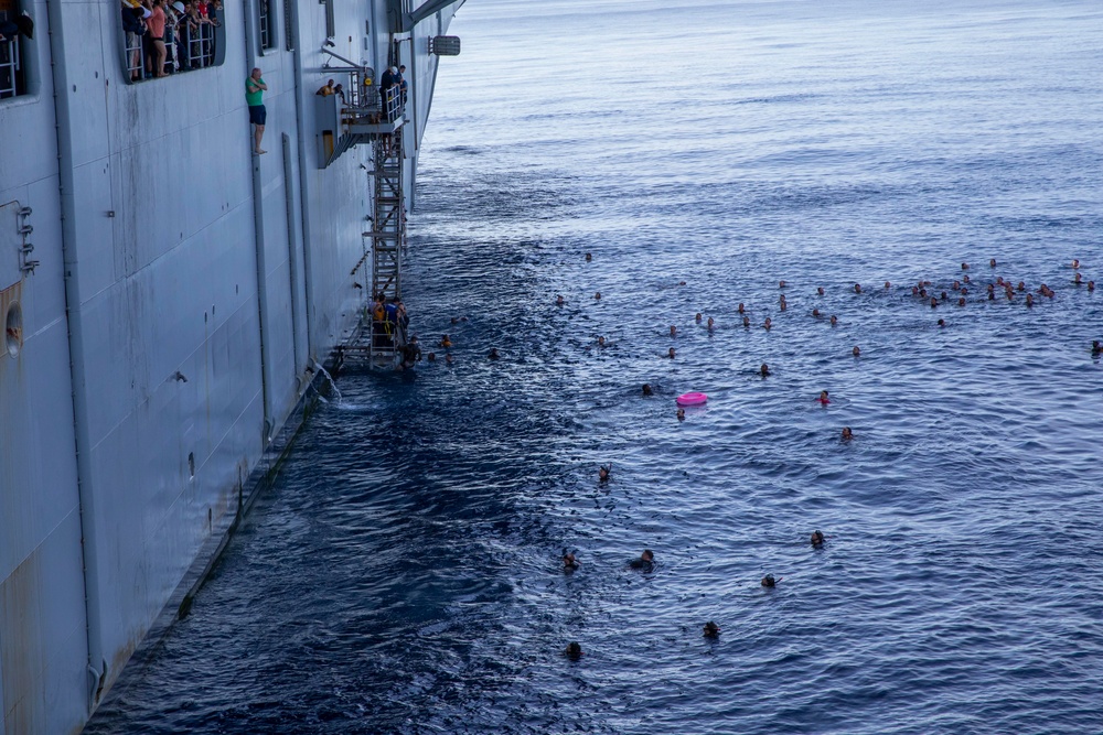 USS Tripoli Swim Call