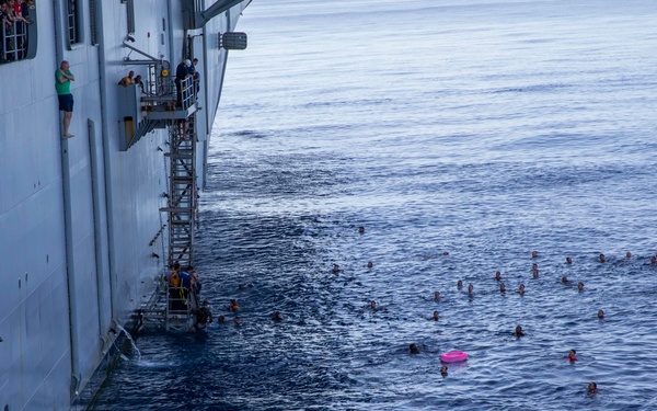 USS Tripoli Swim Call