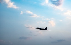F-15 Takeoff at Sunset