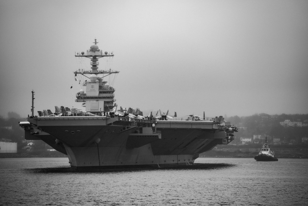 USS Ramage Conducts Sea and Anchor in Halifax